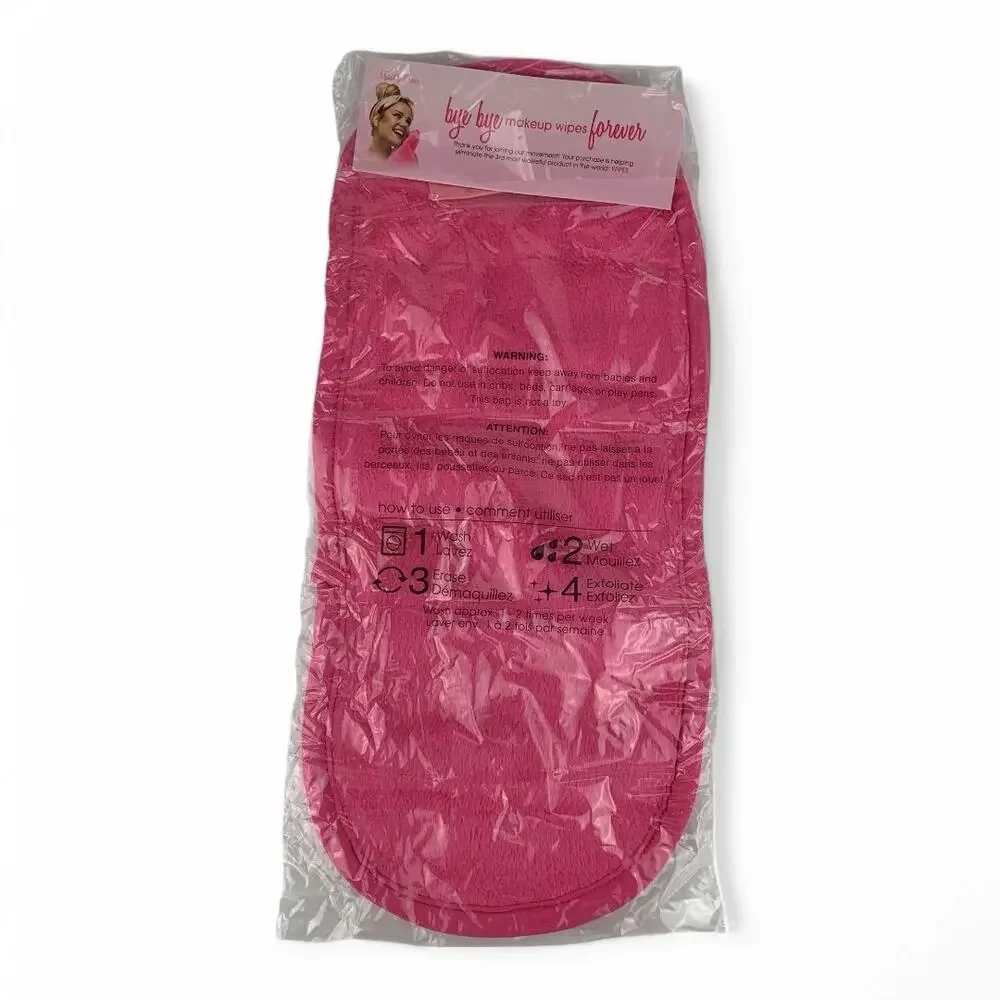 Original Pink MakeUp Eraser Reusable Cleansing Face Cloth
